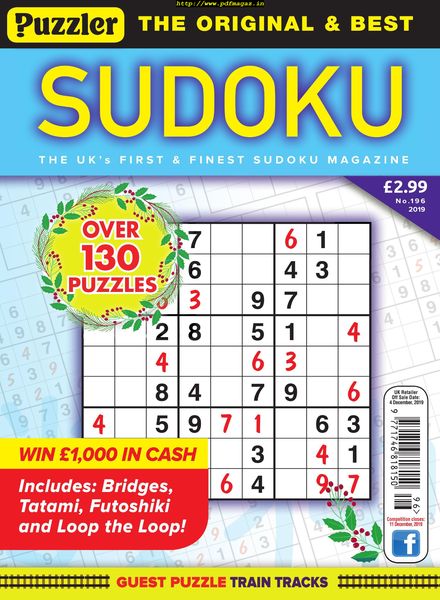 Puzzler Sudoku – November 2019