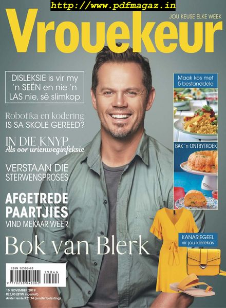 Vrouekeur – 15 November 2019