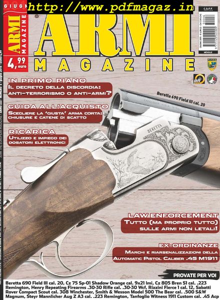 Armi Magazine – Giugno 2015
