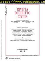 Rivista di Diritto Civile – Settembre-Ottobre 2019