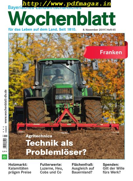 Bayerisches Landwirtschaftliches Wochenblatt Franken – 07 November 2019