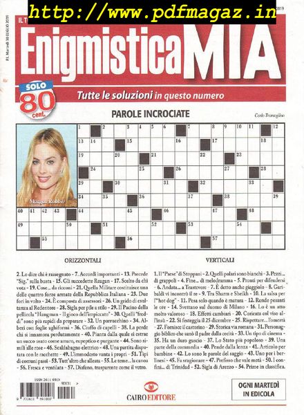 Enigmistica Mia – 5 Agosto 2019