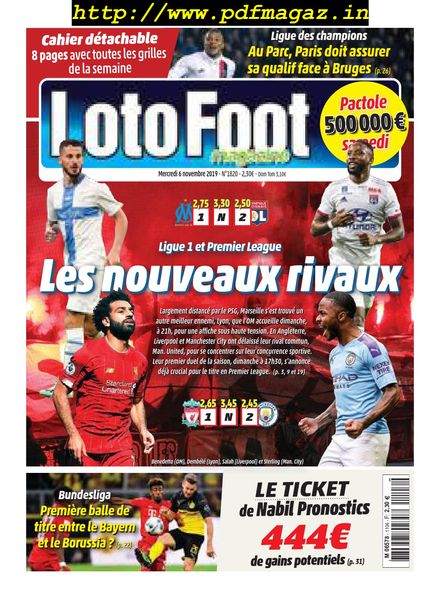 Loto Foot – 06 novembre 2019