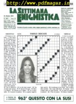 La Settimana Enigmistica – 31 Ottobre 2019