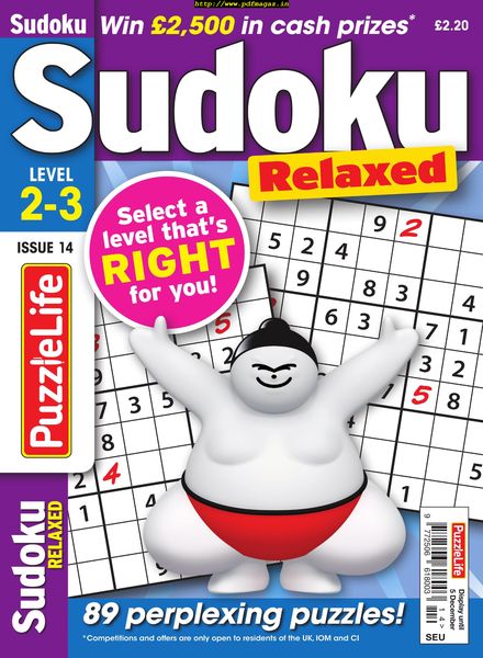 PuzzleLife Sudoku Relaxed – November 2019