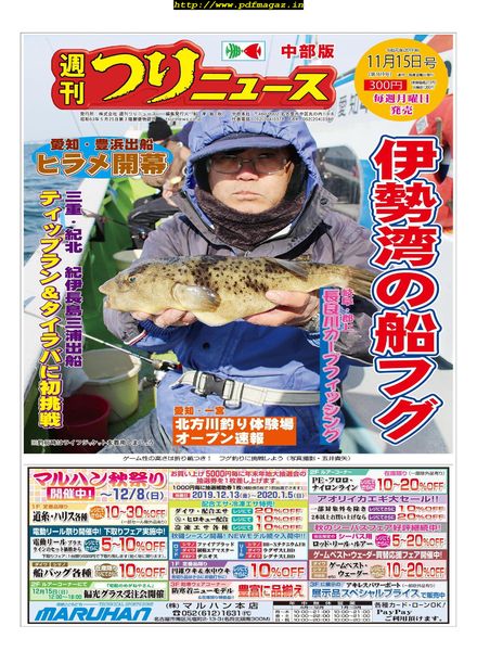 Weekly Fishing News – Chubu version – 2019-11-10