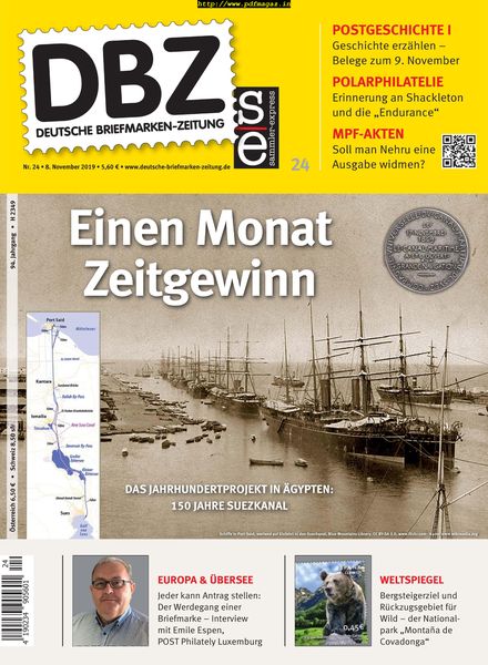 Deutsche Briefmarken-Zeitung – 08 November 2019