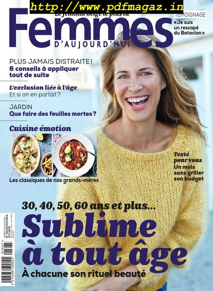 Femmes D’Aujourd’Hui – 7 Novembre 2019