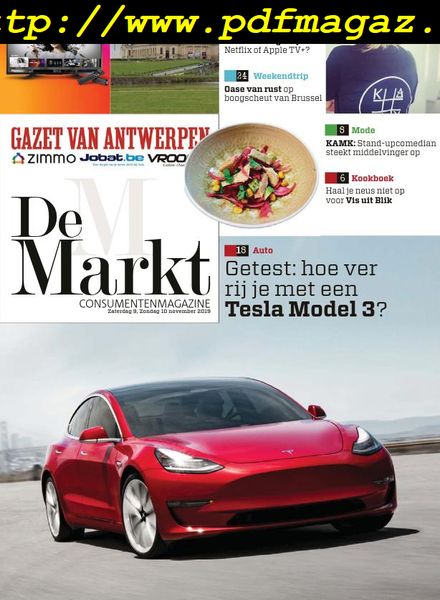 Gazet van Antwerpen De Markt – 09 november 2019