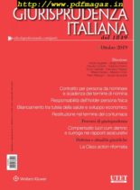 Giurisprudenza Italiana – Ottobre 2019