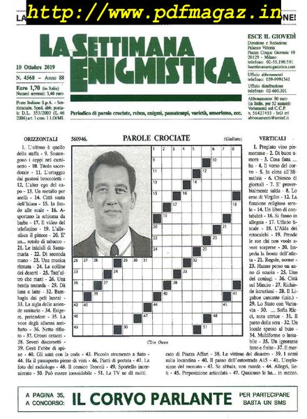 La Settimana Enigmistica – 10 Ottobre 2019