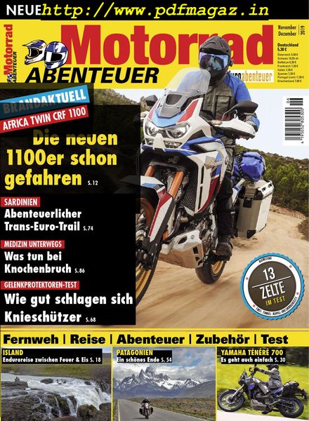 Motorrad Abenteuer – November-Dezember 2019