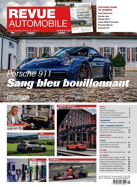 Revue Automobile – 07 novembre 2019