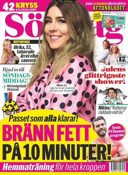 Aftonbladet SOndag – 17 november 2019
