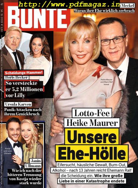 Bunte – 14 November 2019