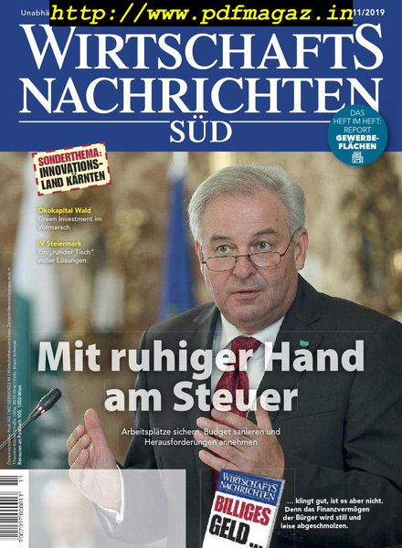 Wirtschaftsnachrichten Sud – November 2019