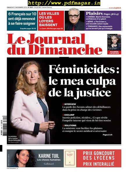 Le Journal du Dimanche – 17 novembre 2019
