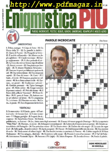 Enigmistica PIU – 1 Ottobre 2019