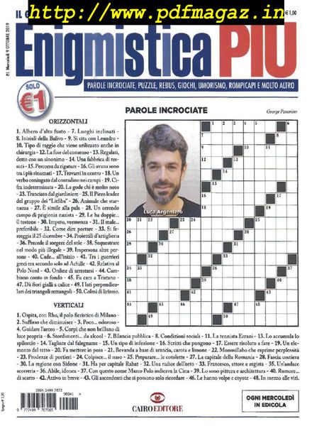 Enigmistica PIU – 15 Ottobre 2019