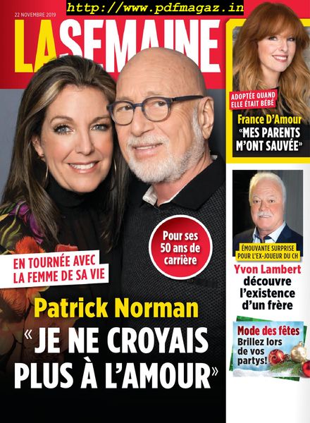 La Semaine – novembre 22, 2019