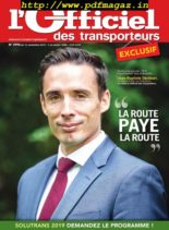 L’Officiel des Transporteurs – 15 novembre 2019