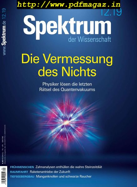 Spektrum der Wissenschaft – Dezember 2019