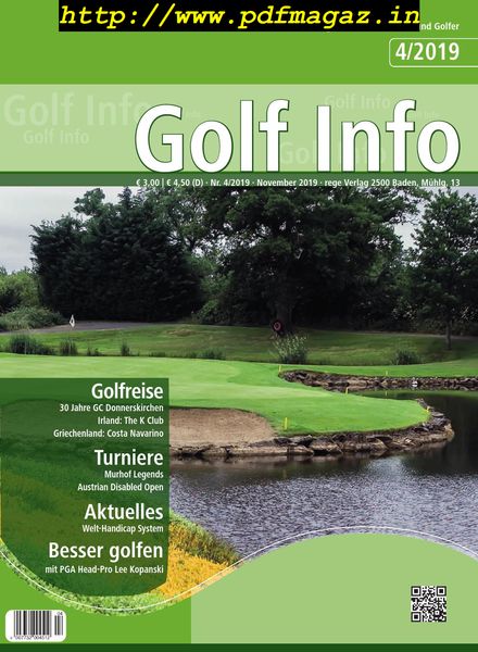 Golf Info – November 2019