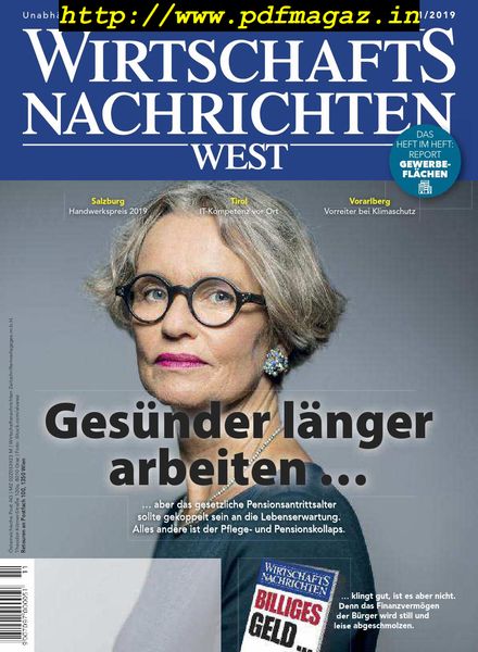 Wirtschaftsnachrichten West – November 2019