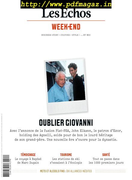 Les Echos Week-end – 15 Novembre 2019