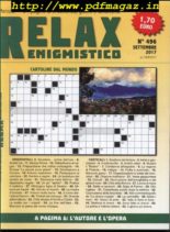 Relax Enigmistica – Settembre 2017