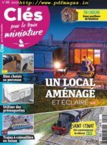 Cles pour le train miniature – novembre-decembre 2019