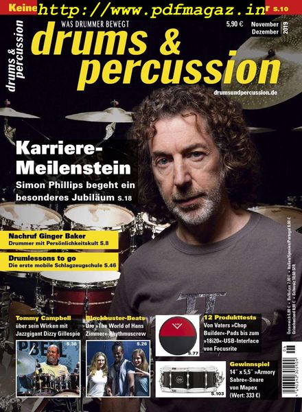 Drums & Percussion – November-Dezember 2019
