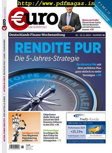 Euro am Sonntag – 16 November 2019