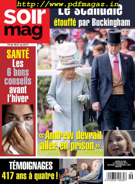 Le Soir Magazine – 16 novembre 2019