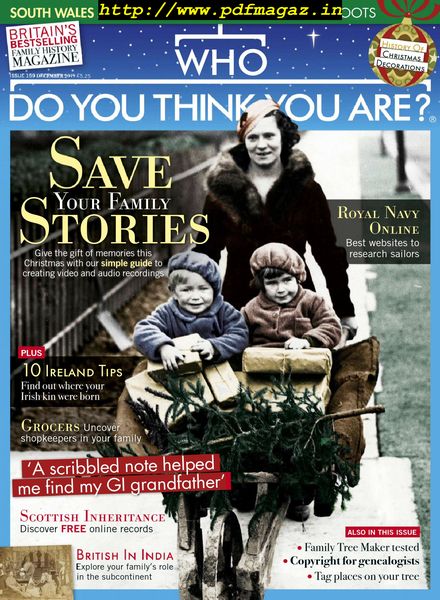 Who Do You Think You Are – December 2019