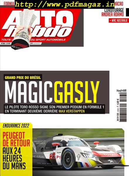 Auto Hebdo – 21 novembre 2019