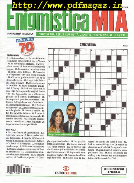Enigmistica Mia – 3 Giugno 2019