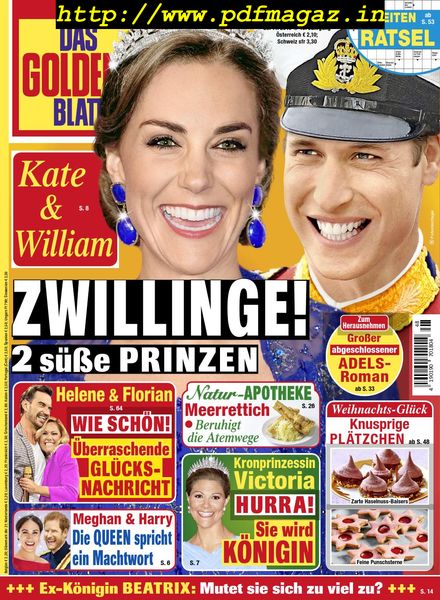 Das Goldene Blatt – 25 November 2019