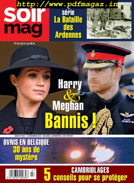 Le Soir Magazine – 23 novembre 2019