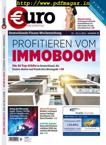 Euro am Sonntag – 23 November 2019
