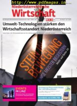 NiederOsterreichische Wirtschaft – 22 November 2019