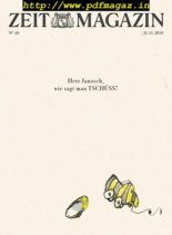 Zeit Magazin – 21 November 2019