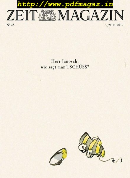 Zeit Magazin – 21 November 2019