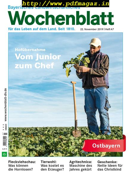 Bayerisches Landwirtschaftliches Wochenblatt Ostbayern – 21 November 2019