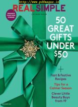 Real Simple – December 2019