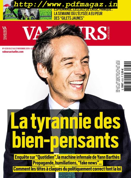 Valeurs Actuelles – 21 novembre 2019