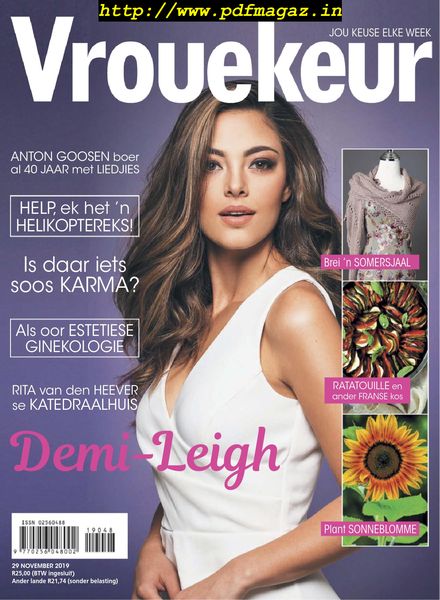Vrouekeur – 29 November 2019