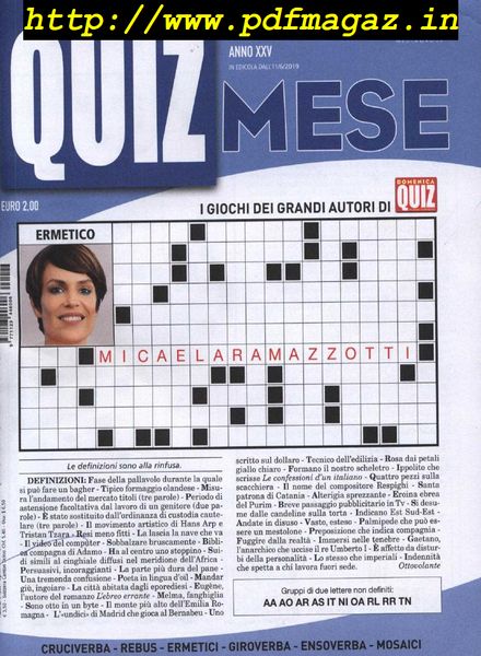 Quiz Mese – Giugno 2019