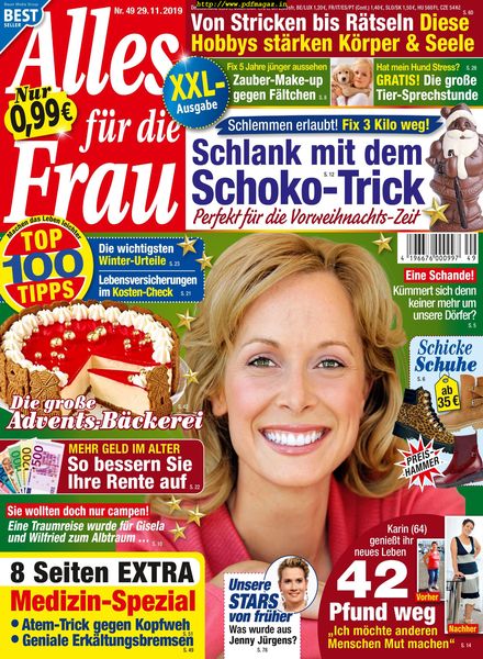 Alles fur die Frau – 29 November 2019