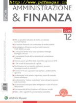 Amministrazione & Finanza – Dicembre 2019